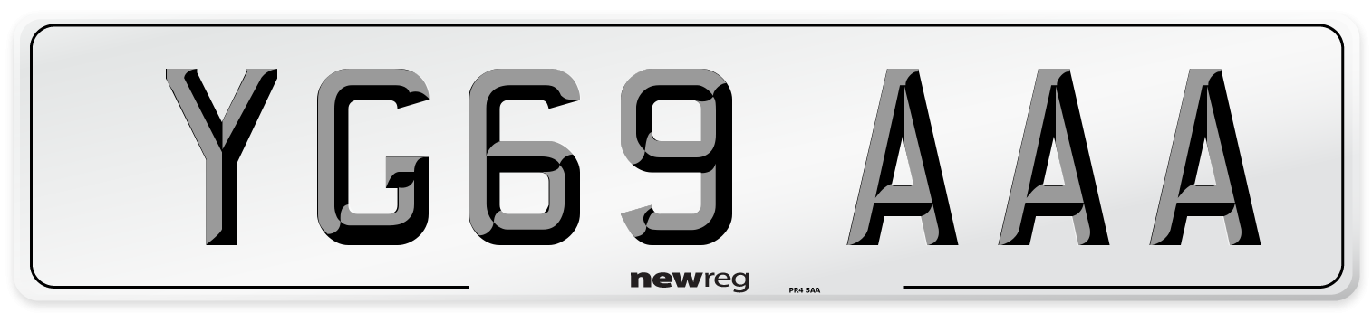 YG69 AAA Number Plate from New Reg